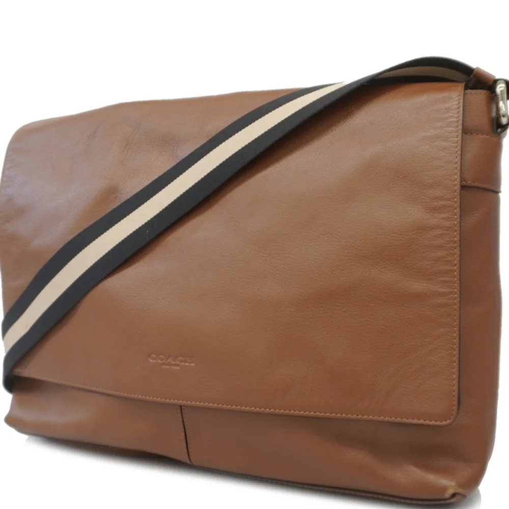 COACH Designer Charles Messenger Briefcase Brown Shoulder Laptop Bag